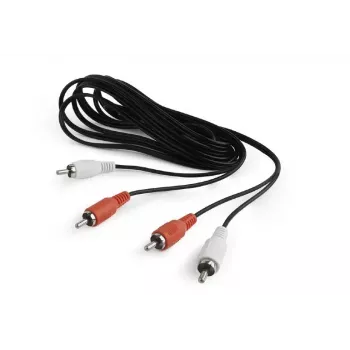 Cabo de áudio Gembird CCA-2R2R-6 1,8 m 2 x RCA preto