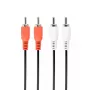 Cabo de áudio Gembird CCA-2R2R-6 1,8 m 2 x RCA preto