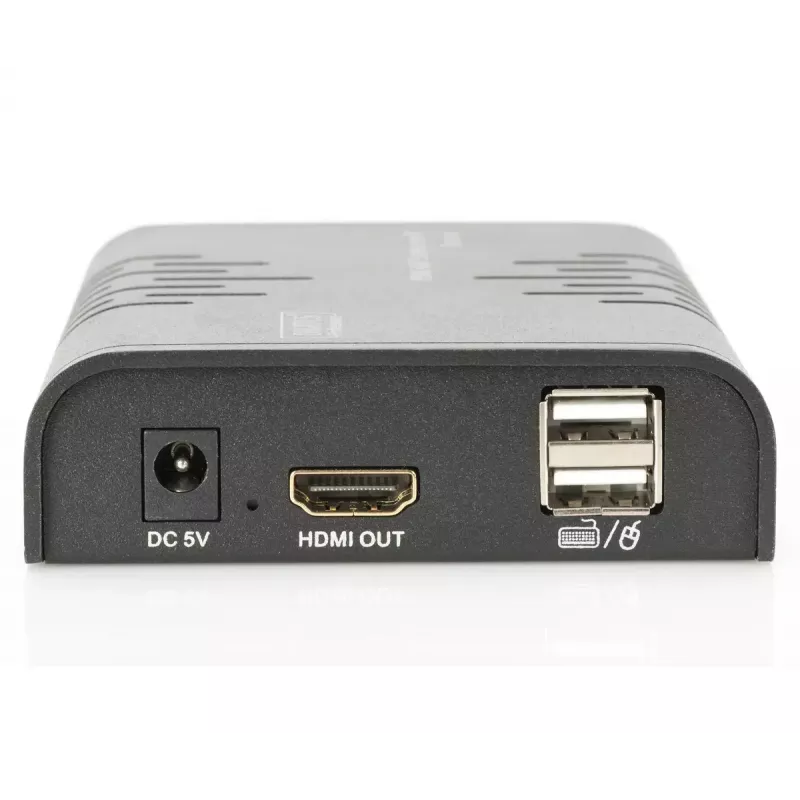 Extensor KVM HDMI DIGITUS, 120 m através de cabo de rede (Cat 5, 5E, 6), Full HD, 1080p