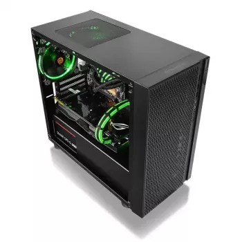 Caixa de PC Thermaltake Versa H18 Micro Tower preto