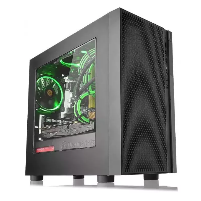 Caixa de PC Thermaltake Versa H18 Micro Tower preto