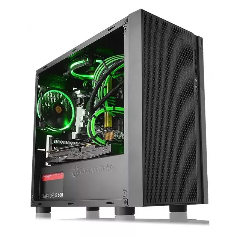 Caixa de PC Thermaltake Versa H18 Micro Tower preto