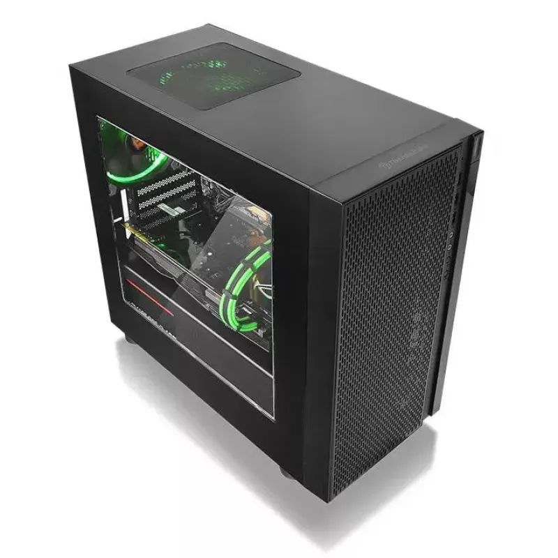Caixa de PC Thermaltake Versa H18 Micro Tower preto