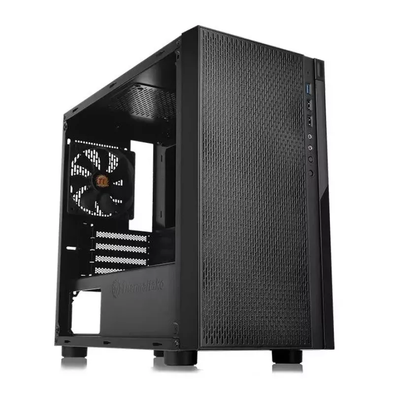 Caixa de PC Thermaltake Versa H18 Micro Tower preto