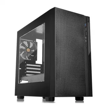 Caixa de PC Thermaltake Versa H18 Micro Tower preto