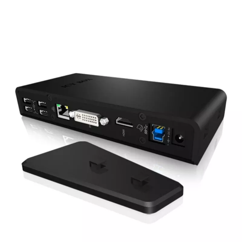 ICY BOX IB-DK2241AC com fios USB 3.2 Gen 1 (3.1 Gen 1) Type-A preto