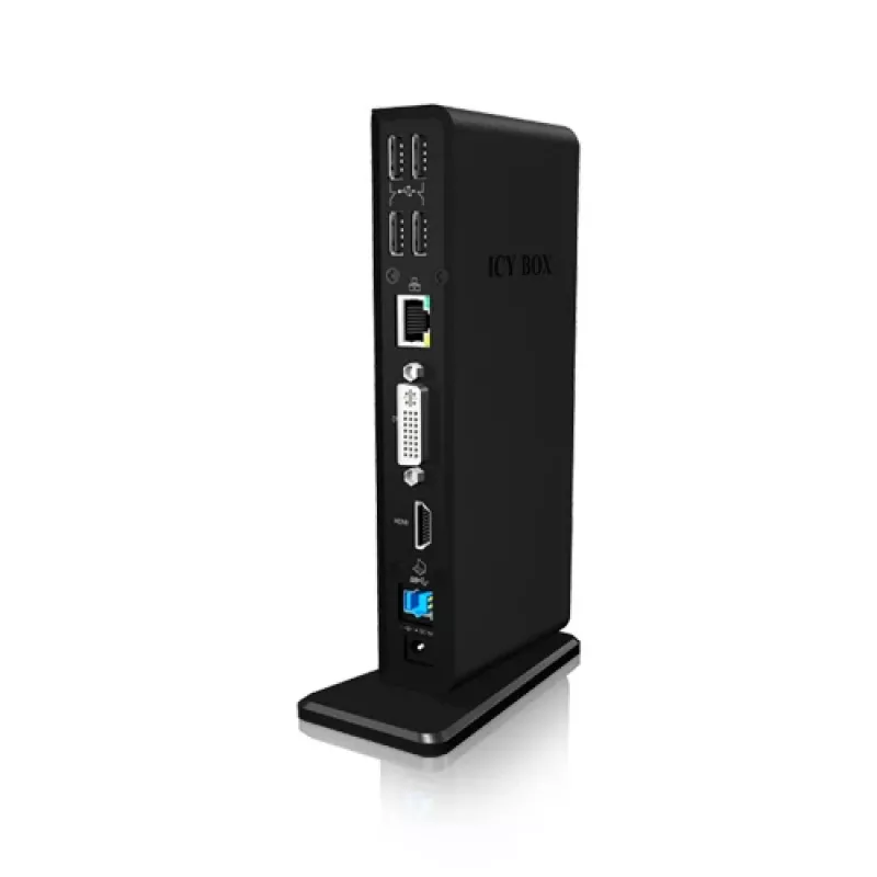 ICY BOX IB-DK2241AC com fios USB 3.2 Gen 1 (3.1 Gen 1) Type-A preto