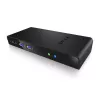 ICY BOX IB-DK2241AC com fios USB 3.2 Gen 1 (3.1 Gen 1) Type-A preto
