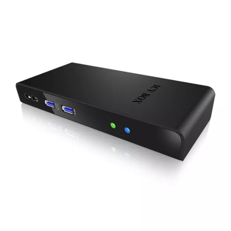 ICY BOX IB-DK2241AC com fios USB 3.2 Gen 1 (3.1 Gen 1) Type-A preto