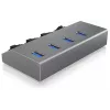 ICY BOX IB-HUB1405 USB 3.2 Gen 1 (3.1 Gen 1) Type-B 5000 Mbit/s antracite