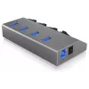 ICY BOX IB-HUB1405 USB 3.2 Gen 1 (3.1 Gen 1) Type-B 5000 Mbit/s antracite