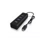ICY BOX IB-HUB1409-C3 USB 3.2 Gen 1 (3.1 Gen 1) Type-C 5000 Mbit/s preto
