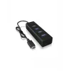 ICY BOX IB-HUB1409-C3 USB 3.2 Gen 1 (3.1 Gen 1) Type-C 5000 Mbit/s preto