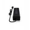 ICY BOX IB-HUB1409-C3 USB 3.2 Gen 1 (3.1 Gen 1) Type-C 5000 Mbit/s preto