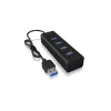 ICY BOX IB-HUB1409-U3 USB 3.2 Gen 1 (3.1 Gen 1) Type-A 5000 Mbit/s preto