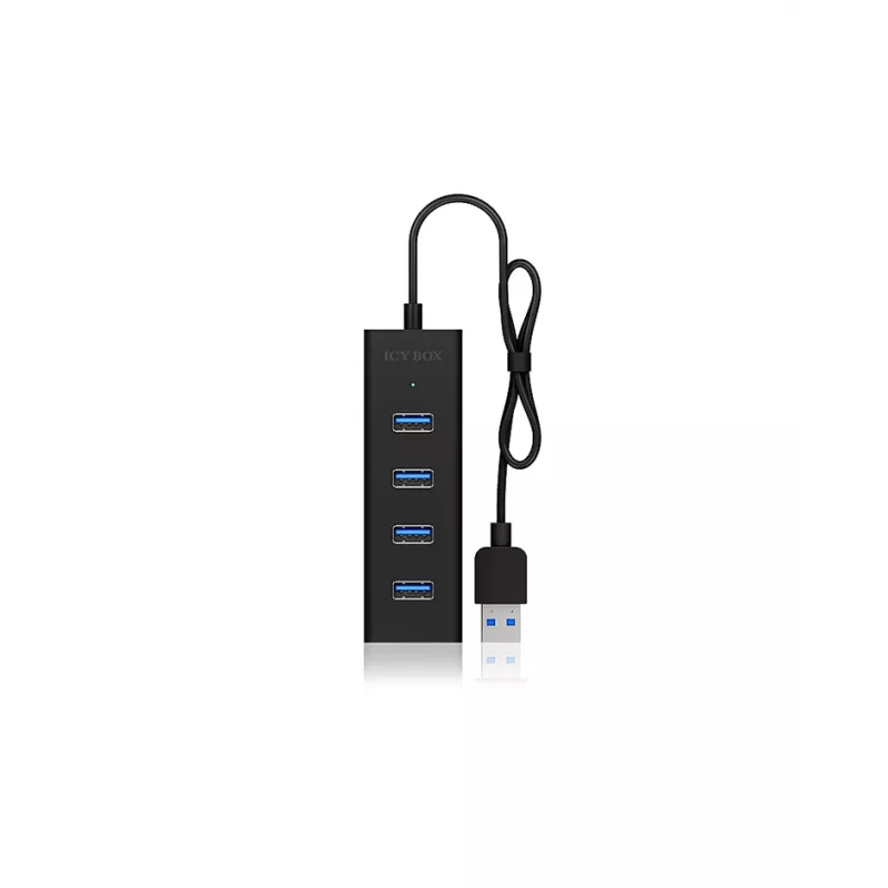 ICY BOX IB-HUB1409-U3 USB 3.2 Gen 1 (3.1 Gen 1) Type-A 5000 Mbit/s preto