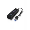 ICY BOX IB-HUB1409-U3 USB 3.2 Gen 1 (3.1 Gen 1) Type-A 5000 Mbit/s preto