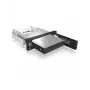 ICY BOX IB-168SK-B gaveta amovível sem tabuleiro para HDD SATA de 3,5″ em baia de 5,25″ (13,3 cm), com fechadura, preta