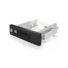 ICY BOX IB-168SK-B gaveta amovível sem tabuleiro para HDD SATA de 3,5″ em baia de 5,25″ (13,3 cm), com fechadura, preta