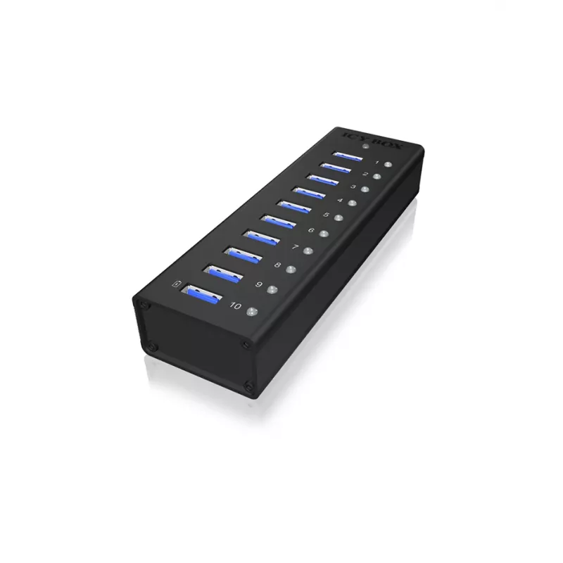 ICY BOX IB-AC6110 USB 3.2 Gen 1 (3.1 Gen 1) Type-B 5000 Mbit/s preto
