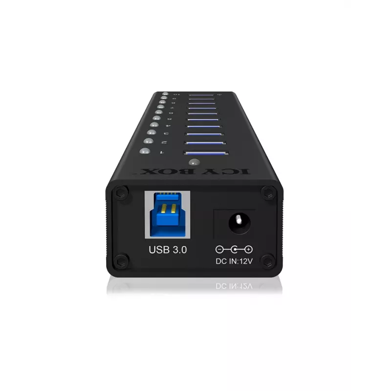 ICY BOX IB-AC6110 USB 3.2 Gen 1 (3.1 Gen 1) Type-B 5000 Mbit/s preto