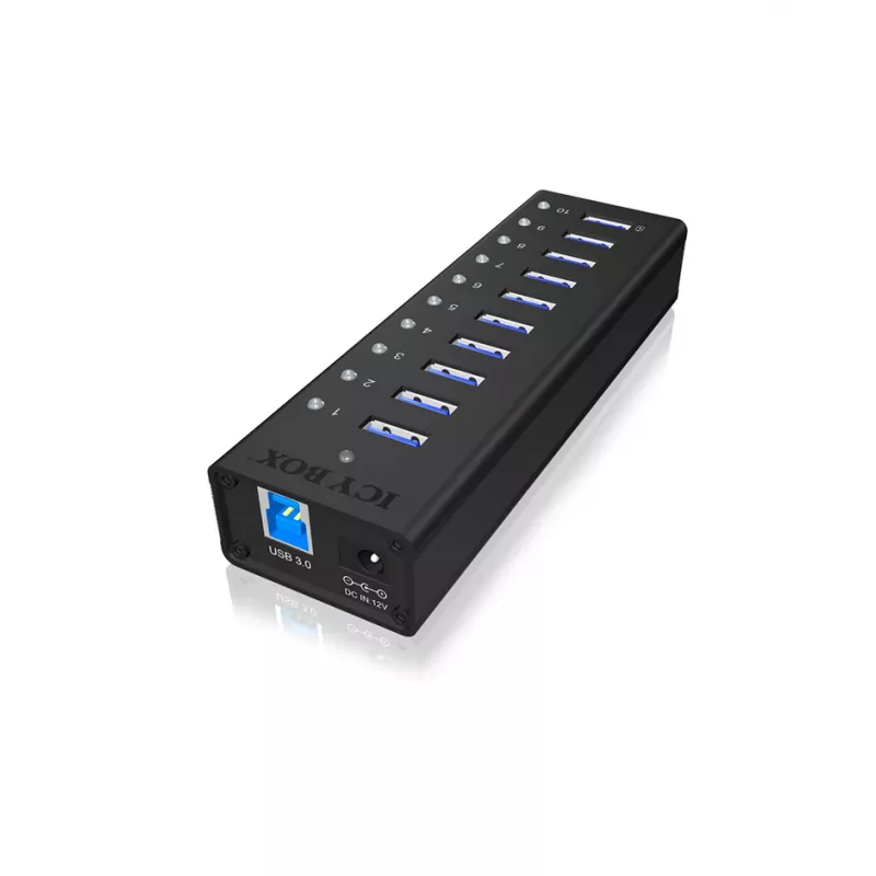 ICY BOX IB-AC6110 USB 3.2 Gen 1 (3.1 Gen 1) Type-B 5000 Mbit/s preto
