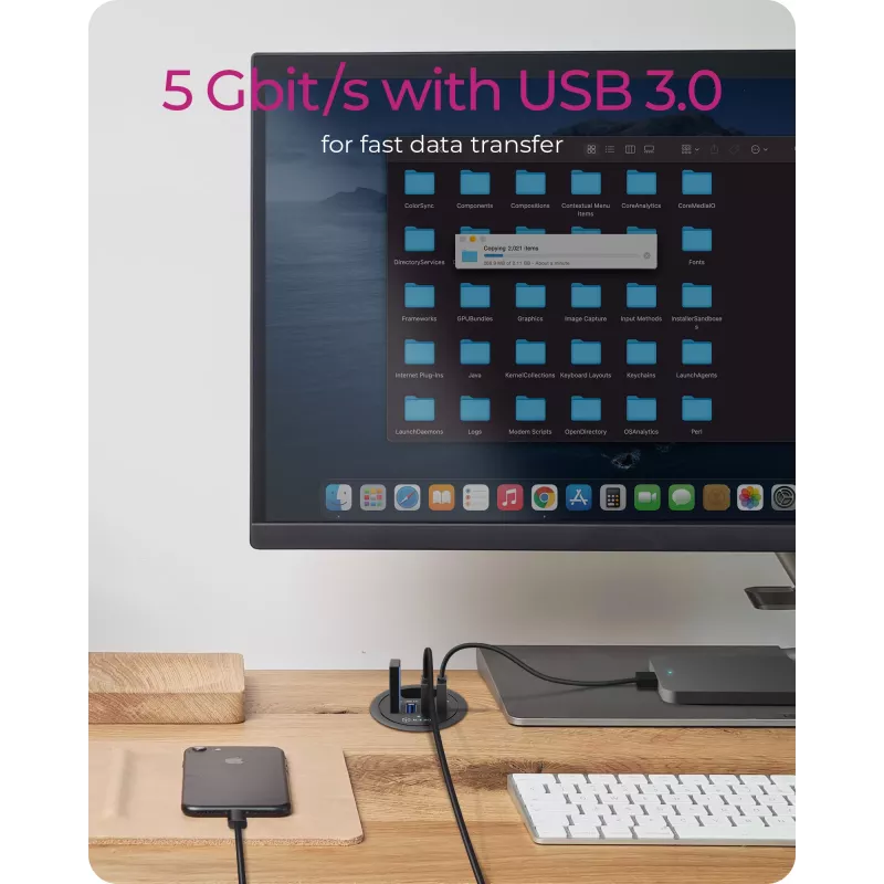 ICY BOX IB-HUB1403 USB 3.2 Gen 1 (3.1 Gen 1) Type-A 5000 Mbit/s preto