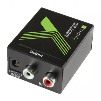 Conversor de áudio Techly SPDIF Digital para Analógico IDATA SPDIF-3