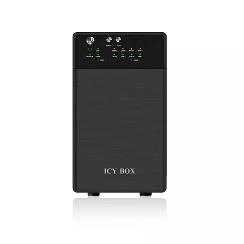 ICY BOX IB-RD3620SU3 conjunto de discos 0 TB de secretária preto
