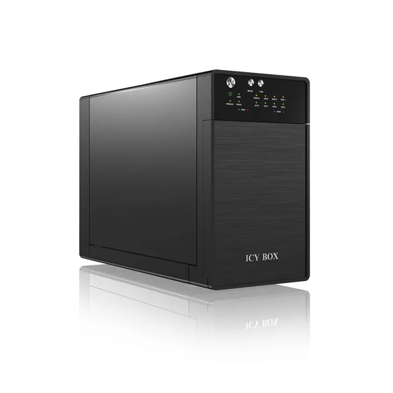 ICY BOX IB-RD3620SU3 conjunto de discos 0 TB de secretária preto