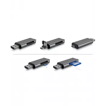 Leitor de cartões ICY BOX IB-CR200-C USB 2.0 preto