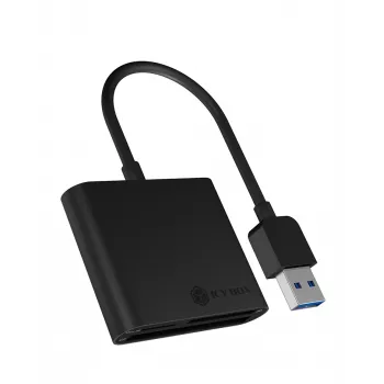 Leitor de cartões ICY BOX IB-CR301-U3 USB 3.2 Gen 1 (3.1 Gen 1) preto