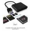 Leitor de cartões ICY BOX IB-CR301-U3 USB 3.2 Gen 1 (3.1 Gen 1) preto