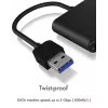 Leitor de cartões ICY BOX IB-CR301-U3 USB 3.2 Gen 1 (3.1 Gen 1) preto