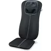 Beurer MG 254 capa de assento de massagem Shiatsu para pescoço e costas completas, com função de calor, telecomando, preta/cinzenta