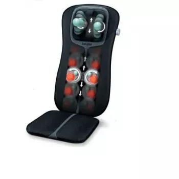Almofada de massagem Beurer MG 254 — aparelho de massagem Shiatsu para costas e nuca, função de calor, preto, 5,4 kg