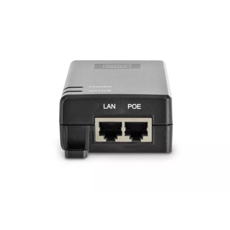 Injetor PoE+ DIGITUS, 802.3at 10/100/1000 Mbps saída máx. 48V, 30W