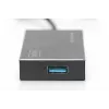 Hub USB 3.0 DIGITUS, 4 portas incl. fonte de alimentação 5V/2A caixa de alumínio