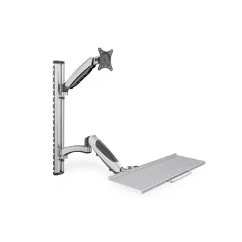 Suporte de parede flexível DIGITUS para postos de trabalho para monitor+teclado (DA-90354)