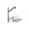 Suporte de parede flexível DIGITUS para postos de trabalho para monitor+teclado (DA-90354)