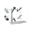 Suporte de parede flexível DIGITUS para postos de trabalho para monitor+teclado (DA-90354)