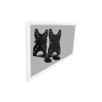 Suporte multifuncional DIGITUS para mini PC de secretária, fixação ou entre uma instalação de suporte de monitor VESA 75x75, 100x100