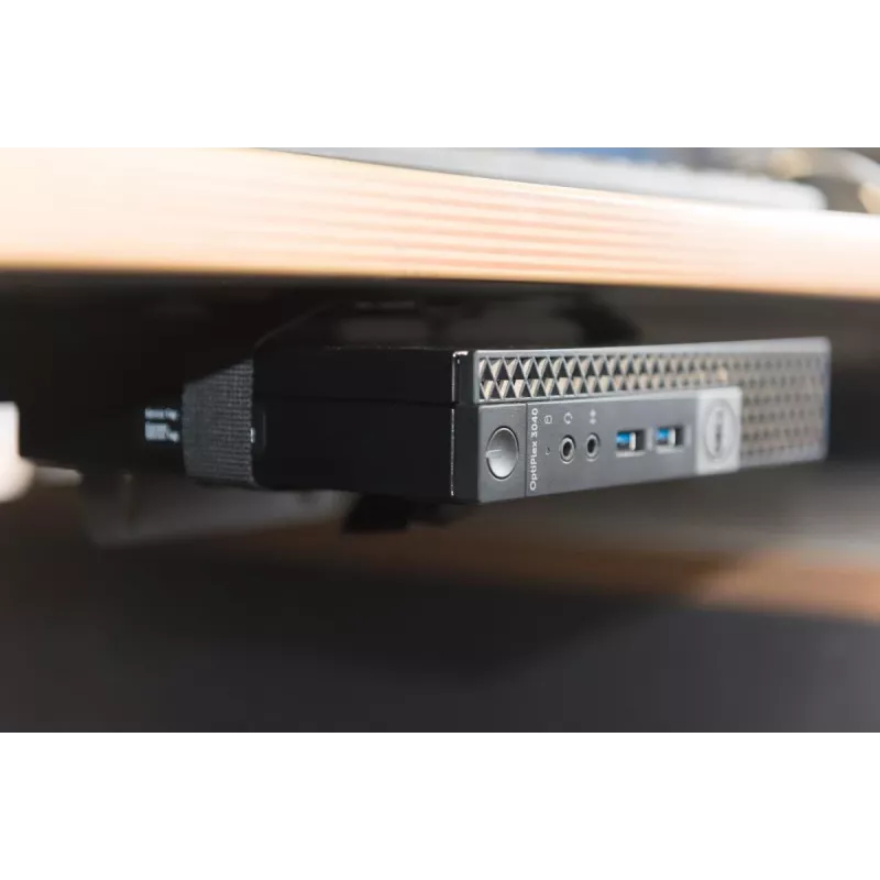Suporte multifuncional DIGITUS para mini PC de secretária, fixação ou entre uma instalação de suporte de monitor VESA 75x75, 100x100