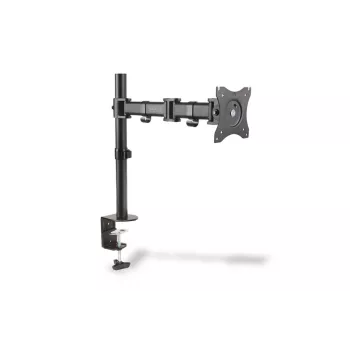 Suporte de fixação à secretária DIGITUS para um monitor, preto, rotação de 45°, inclinação de 45°, rotação de 360°, TFT de 15 a 27 polegadas, carga máx. 8 kg, VESA máx. 100x100