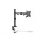 Suporte de fixação à secretária DIGITUS para um monitor, preto, rotação de 45°, inclinação de 45°, rotação de 360°, TFT de 15 a 27 polegadas, carga máx. 8 kg, VESA máx. 100x100