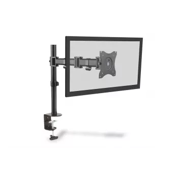 Suporte de fixação à secretária DIGITUS para um monitor, preto, rotação de 45°, inclinação de 45°, rotação de 360°, TFT de 15 a 27 polegadas, carga máx. 8 kg, VESA máx. 100x100