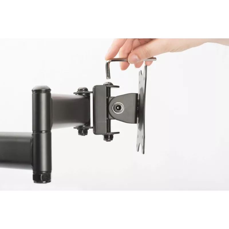 Suporte universal DIGITUS para quatro monitores com opção de base ou fixação