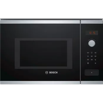 Micro-ondas combinado de encastrar Bosch Serie 4 BFL553MS0 preto, aço inoxidável, 25 L, 900 W