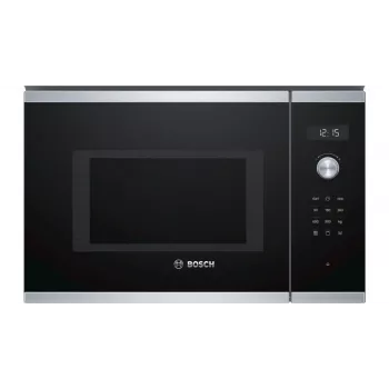 Micro-ondas combinado Bosch Serie 6 BEL554MS0 — aparelho de encastrar, micro-ondas 900 W, 25 L, grelhador de quartzo, ar quente, aço inoxidável