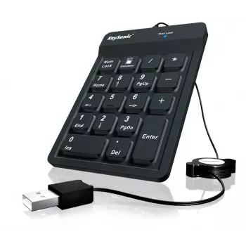 Teclado numérico KeySonic ACK-118BK universal USB preto